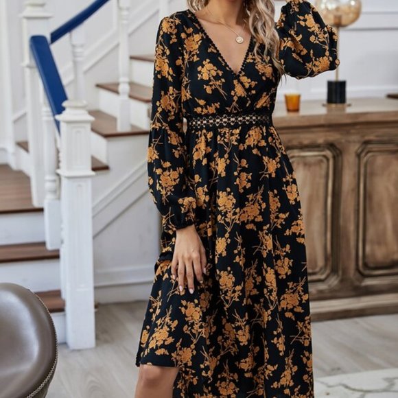 BOHO BEAUTY Floral Print Dress - Black - Picture 4 of 6